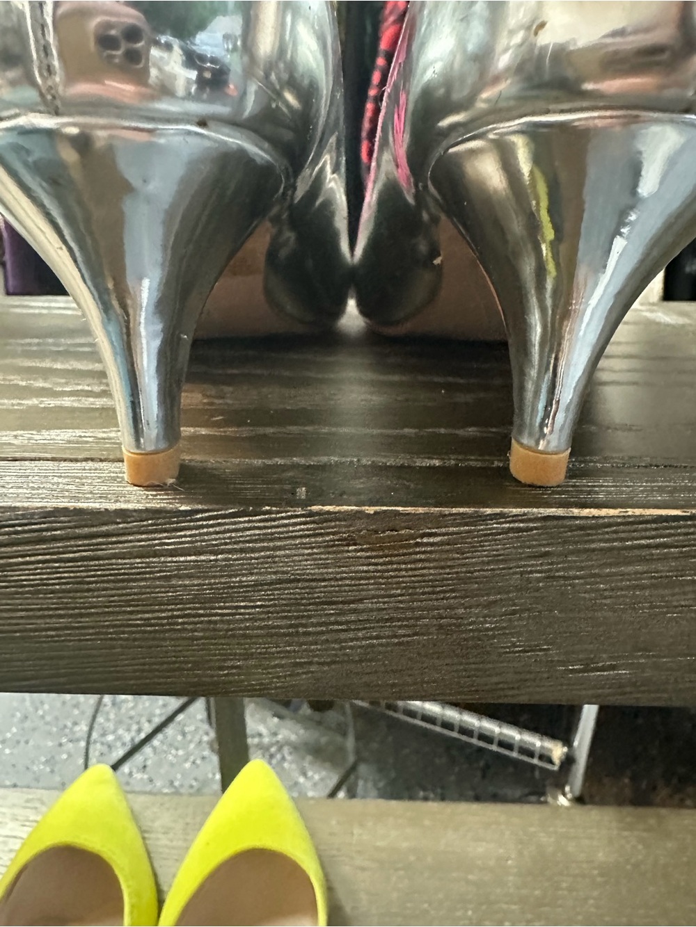 Forever Metallic Silver Pointed Toe Flats - Picture 3 of 3